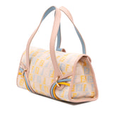 Multicolor Zucchino Canvas and Leather Charm Flap